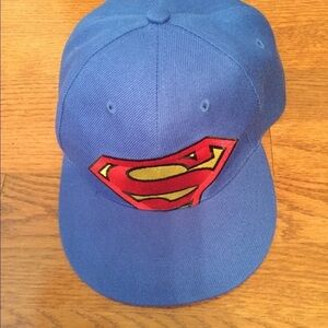 BLUE SUPERMAN TRUCKER BASEBALL CAP ADJUSTABLE